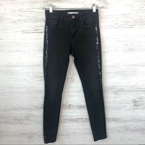 *2 for $10*  ZARA Tuxedo Striped Skinny Jeans